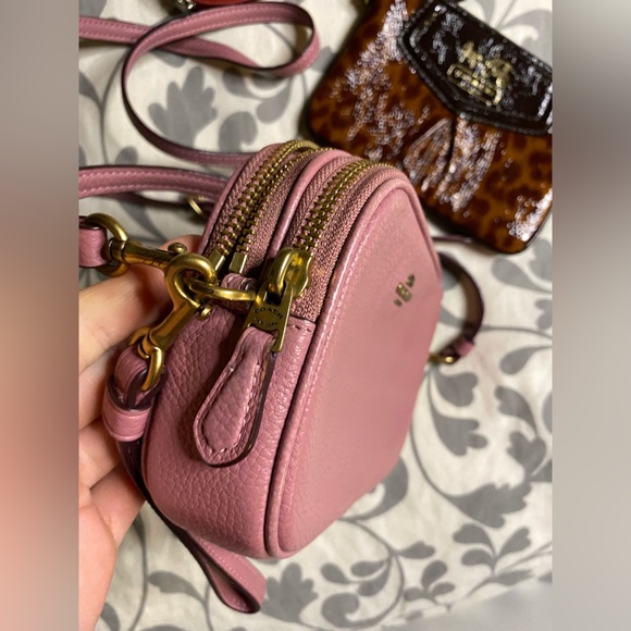 Coach Handbags - Coach small crossbody pink bag